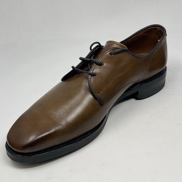 Allen Edmonds Fort Collins Plain Toe Derby Shoes Mens 9.5 D Brown Leather Dress main image 14